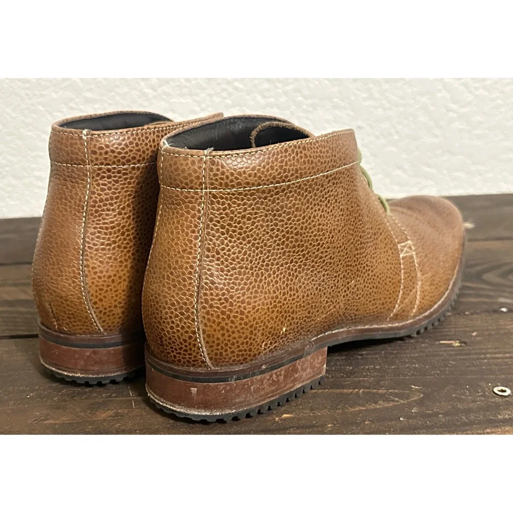 Cole Haan Air Winslow Chukka II Brown Pebbled Leather Waterproof Boots 10M